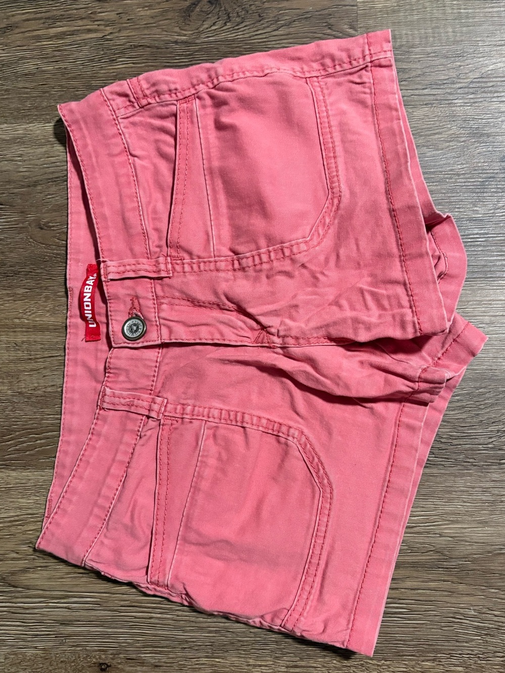 UNIONBAY Coral Pink Denim-Style Women's Shorts